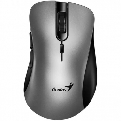 Мышь Genius Ergo 8100S, Silent, AI, WL, серый 31030040404