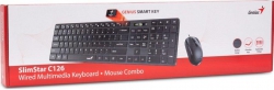 Комплект Genius C-126 SlimStar USB Black Ukr 31330007407