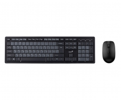 Комплект клавиатура и мышь Genius KM-8200, WL, EN/UKR, черный 31340003428