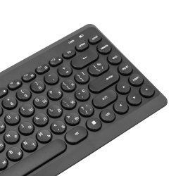 Комплект клавіатура та миша Genius LuxeMate Q-8000, WL, EN/UKR, чорний 31340013414