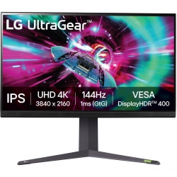 Монитор LG 31.5" 32GR93U-B2 xHDMI, DP, USB, Audio, IPS, 3840x2160, 144Hz, 1ms, DCI-P3 95%, G-SYNC, FreeSync, Pivot, HDR400