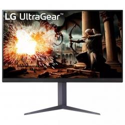 Монитор LG 31.5" 32GS75Q-B 2xHDMI, DP, Audio, IPS, 2560x1440, 180Hz, 1ms, sRGB 99%, G-SYNC, FreeSync, Pivot, HDR400