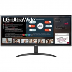 Монітор LCD 34" LG 34WP500-B 2xHDMI, Audio, IPS. 2560x1080, 95%sRGB, FreeSync, HDR10