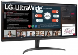 Монітор LCD 34" LG 34WP500-B 2xHDMI, Audio, IPS. 2560x1080, 95%sRGB, FreeSync, HDR10