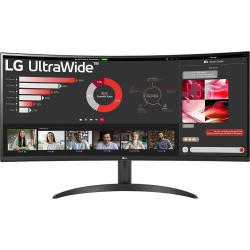 Монитор LG 34" 34WR50QC-B 2xHDMI, DP, Audio, VA, 3440x1440, 21:9, 100Hz, sRGB 99%, CURVED, FreeSync, HDR10