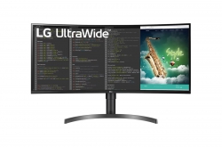 Монитор LG 35" 35WN75C-B 2xHDMI, DP, USB-C, MM, VA, 3440x1440, 21:9, sRGB 99%, CURVED, FreeSync, HAS, HDR10