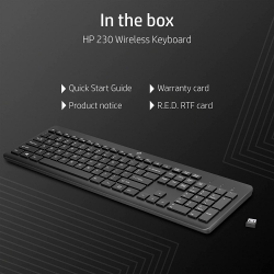 Клавіатура HP 230 WL black 3L1E7AA