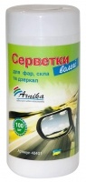 Серветки для авто (фари, скло, дзеркало) 100шт., вологі, в банці Арніка