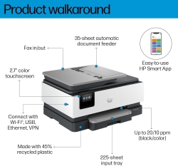 МФУ A4 HP OfficeJet Pro 8123 с Wi-Fi 405W0C