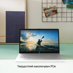 Ноутбук HP 17-cp0037ua 17.3" FHD IPS AG, AMD R3-5300U, 8GB, F512GB, UMA, DOS, сріблястий 4A7P5EA