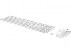 Комплект клавиатура та мышь HP 650, WL, EN/UK, белый 4R016AA