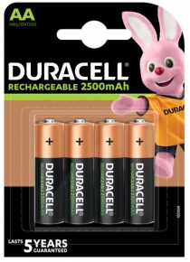 Акумулятор Duracell HR6 (AA) 2500 mAh уп. 4шт. 5007308