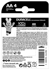 Акумулятор DURACELL HR6 (AA) 1300mAh уп. 4 шт 5007324