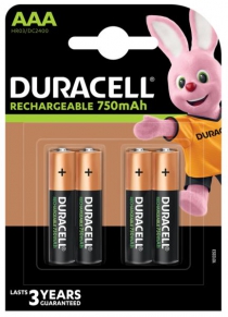 Акумулятор DURACELL HR03 (AAA) 750mAh уп. 4 шт 5007331