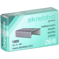 Скоби стандартні 26/6 Skrebba, уп/1000 5020101