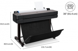 Принтер HP DesignJet T650 36" з Wi-Fi 5HB10D