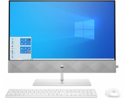 ПК-моноблок HP Pavilion 27UHD IPS AG/Intel i7-10700T/16/1000F/NVD1650-4/kbm/DOS/White 600P0EA