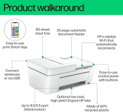 Багатофункціональний пристрій A4 HP DeskJet Ink Advantage 4276 з Wi-Fi 60K49C