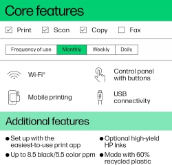Багатофункціональний пристрій A4 HP DeskJet Ink Advantage 4276 з Wi-Fi 60K49C