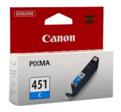 Картридж струменевий Canon CLI-451C (Cyan) PIXMA MG5440/MG6340 6524B001