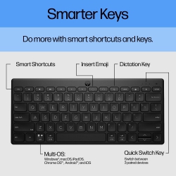 Клавіатура HP 350 Compact Multi-Device BT black 692S8AA