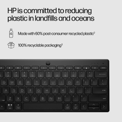 Клавіатура HP 350 Compact Multi-Device BT black 692S8AA