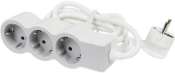 Подовжувач Legrand стандарт, 3хSchuko, 16А, 5м, білий/сірий 694567