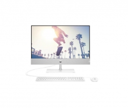 Комп'ютер персональний моноблок HP Pavilion 27" FHD IPS AG, Intel i5-12400T, 8GB, F512GB, UMA, WiFi, кл+м, DOS, білий 6C8M8EA
