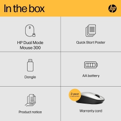 Миша HP Dual Mode BT/WL Silver 6CR72AA