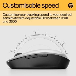 Миша HP Dual Mode BT/WL Silver 6CR72AA