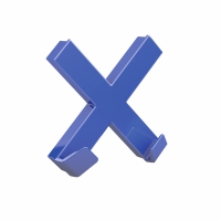 Магніт Mega, Dahle, Cross, 90x90мм, син. 7010330