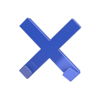 Магніт Mega, Dahle, Cross, 90x90мм, син. 7010330
