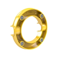 Магнит Mega, Dahle, Circle, 80мм, желт. 7010332