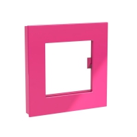 Магніт Mega, Dahle, Square, 75x75мм, рожев. 7010336