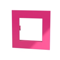 Магніт Mega, Dahle, Square, 75x75мм, рожев. 7010336