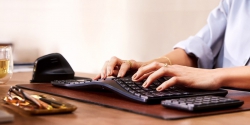 Клавиатура мембранная HP 960 BLK Ergonomic split-zone, 112key, BT, EN/UK, чёрный 7E755AA