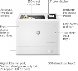 Принтер А4 HP Color LaserJet Enterprise M554dn 7ZU81A