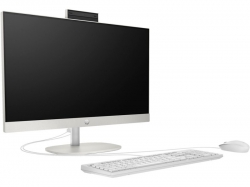 Комп'ютер персональний моноблок HP 240-G10 23.8" FHD IPS AG, Intel i3-N300, 8GB, F256GB, UMA, WiFi, кл+м, 3р, DOS, білий 885G4EA