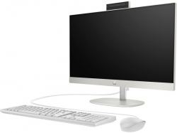 Комп'ютер персональний моноблок HP 240-G10 23.8" FHD IPS AG, Intel i3-N300, 8GB, F256GB, UMA, WiFi, кл+м, 3р, DOS, білий 885G4EA