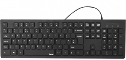 Клавіатура Hama KC-200 105key, USB-A, EN/UKR, чорний 89182681
