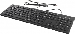 Клавіатура Hama KC-200 105key, USB-A, EN/UKR, чорний 89182681