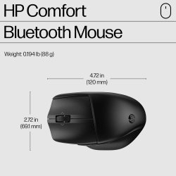 Мышь HP 480 Comfort, BT, чёрный 8T6M3AA