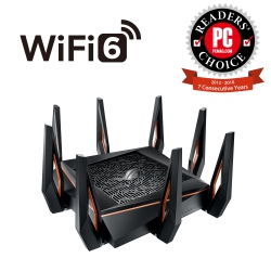 Маршрутизатор ASUS GT-AX11000 4xGE LAN 1xGE WAN 2xUSB3.1 MU-MIMO OFDMA MESH gaming 90IG04H0-MO3G00