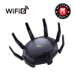 Маршрутизатор ASUS RT-AX89X AX6000 8xGE LAN 1xGE WAN 1x10GE 1xSFP+ 2xUSB3.1 MU-MIMO OFDMA MESH 90IG04J1-BM3010