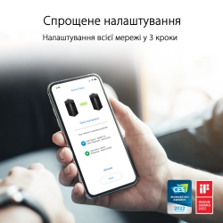 Маршрутизатор ASUS ZenWiFi Pro ET12 AXE11000 Wi-Fi6E 1PK 2xGE LAN 1x2.5GE LAN 1x2.5GE LAN 1x2.5GE WAN MU-MIMO OFDMA MESH 90IG05Z0-MO3A10