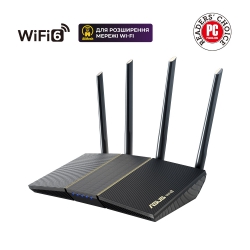 Маршрутизатор ASUS RT-AX57 AX3000 4xGE LAN 1xGE WAN WPA3 MU-MIMO OFDMA MESH 90IG06Z0-MO3C00