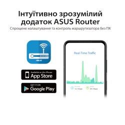 Маршрутизатор ASUS RT-AX57 AX3000 4xGE LAN 1xGE WAN WPA3 MU-MIMO OFDMA MESH 90IG06Z0-MO3C00