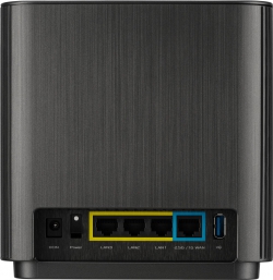 Маршрутизатор ASUS ZenWiFi XT9 2PK AX7800 3xGE LAN 1x2.5GE WAN 1xUSB 3.2 MU-MIMO OFDMA MESH black 90IG0740-MO3B30