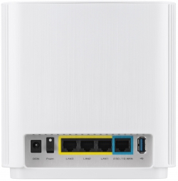 Маршрутизатор ASUS ZenWiFi XT9 1PK AX7800 3xGE LAN 1x2.5GE WAN 1xUSB 3.2 MU-MIMO OFDMA MESH white 90IG0740-MO3B60