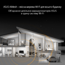 Маршрутизатор ASUS TUF-AX3000 V2 4xGE LAN 2,5xGE WAN 1xUSB3.2 MU-MIMO OFDMA MESH gaming 90IG0790-MO3B00